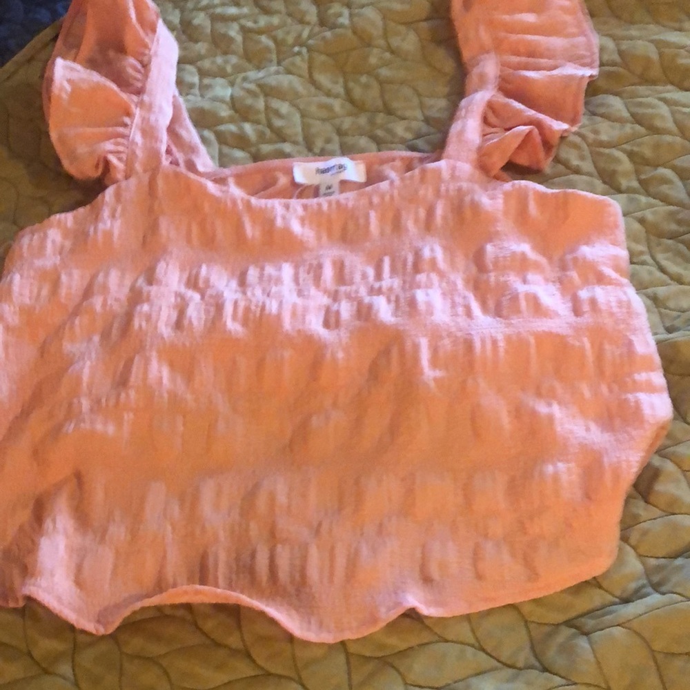 Orange Ruffle Top - Picture 5 of 6